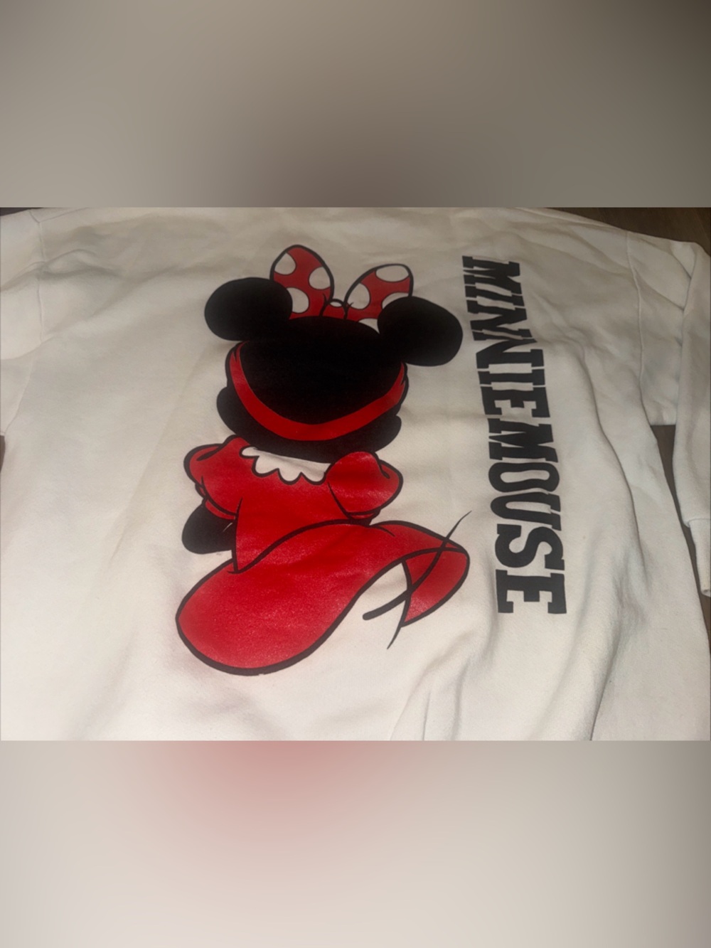 Vintage Disney Minnie Mouse Crewneck Sweater Size XL Made In USA Large 90’s - Picture 10 of 11